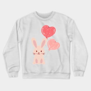 Bunny with Balloons Crewneck Sweatshirt